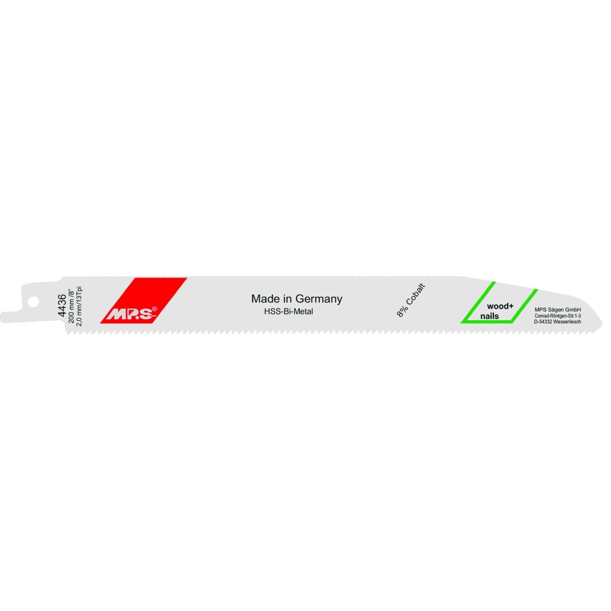 Sågblad MP.S 4436 13 tpi Självsågande såg 5 antal
