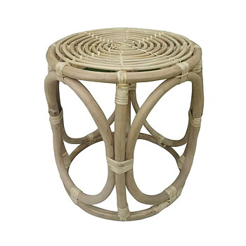 Sidobord DKD Home Decor Naturell Rattan Tropiskt (43 x 43 x 46 cm)
