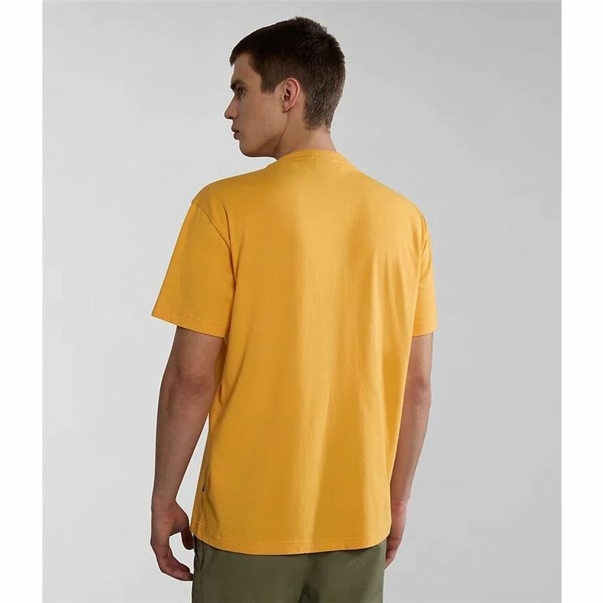 T-shirt med kortärm Herr Napapijri S-Faber Gyllene - 4