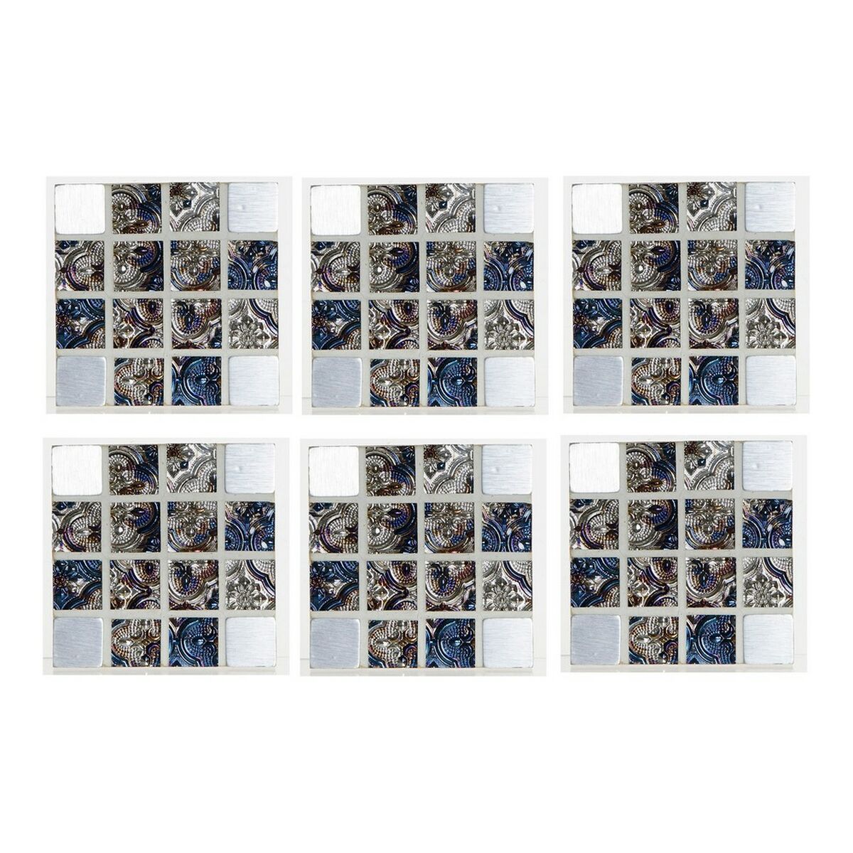 Underlägg DKD Home Decor Harts Trä MDF (6 pcs) - 2