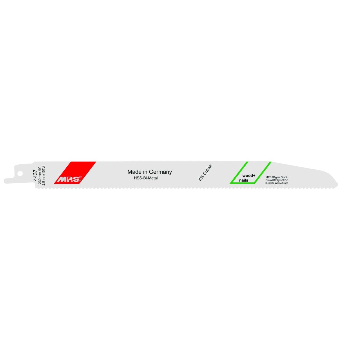 Sågblad MP.S 4437 10 tpi 230 mm Självsågande såg 5 antal