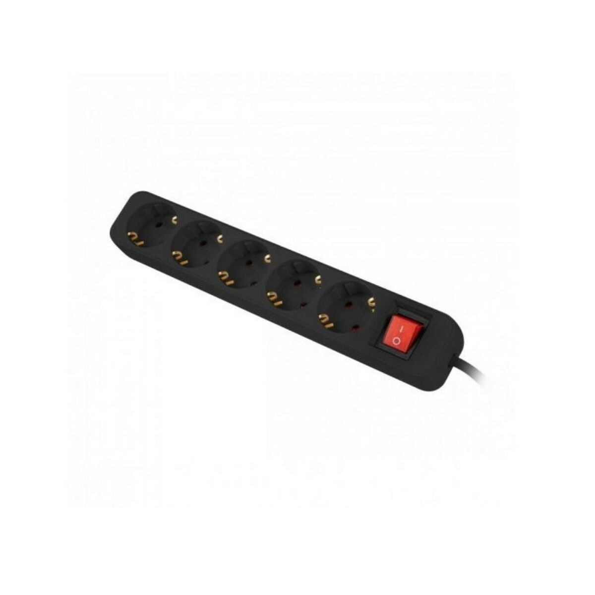 Förgreningslist 5 Tomas Schuko Lanberg 1,5 m Svart - 2