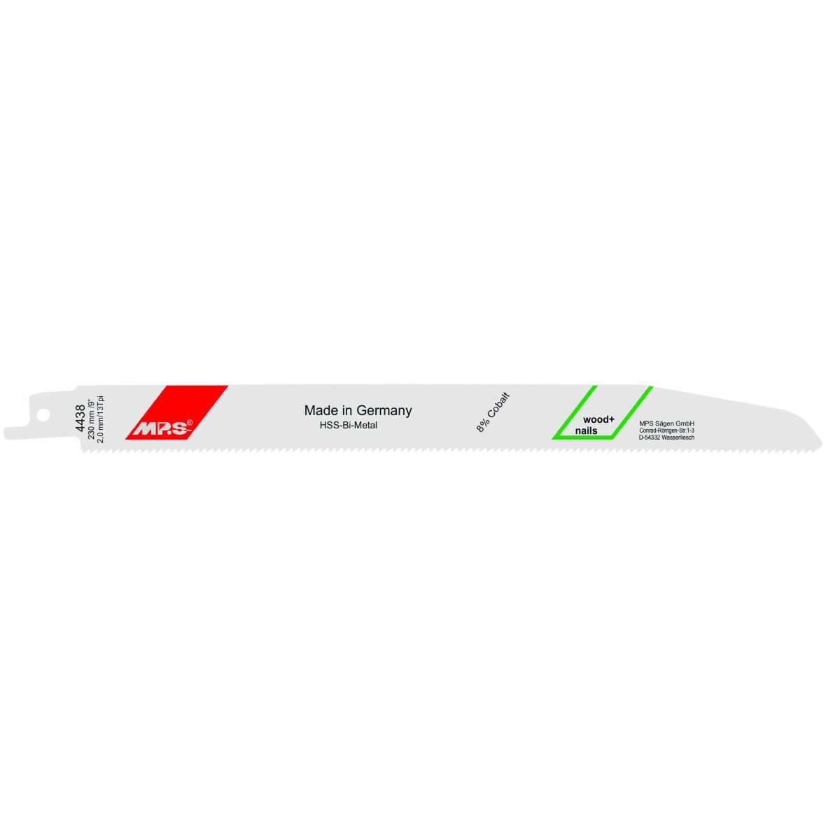 Sågblad MP.S 4438 13 tpi 230 mm Självsågande såg 5 antal