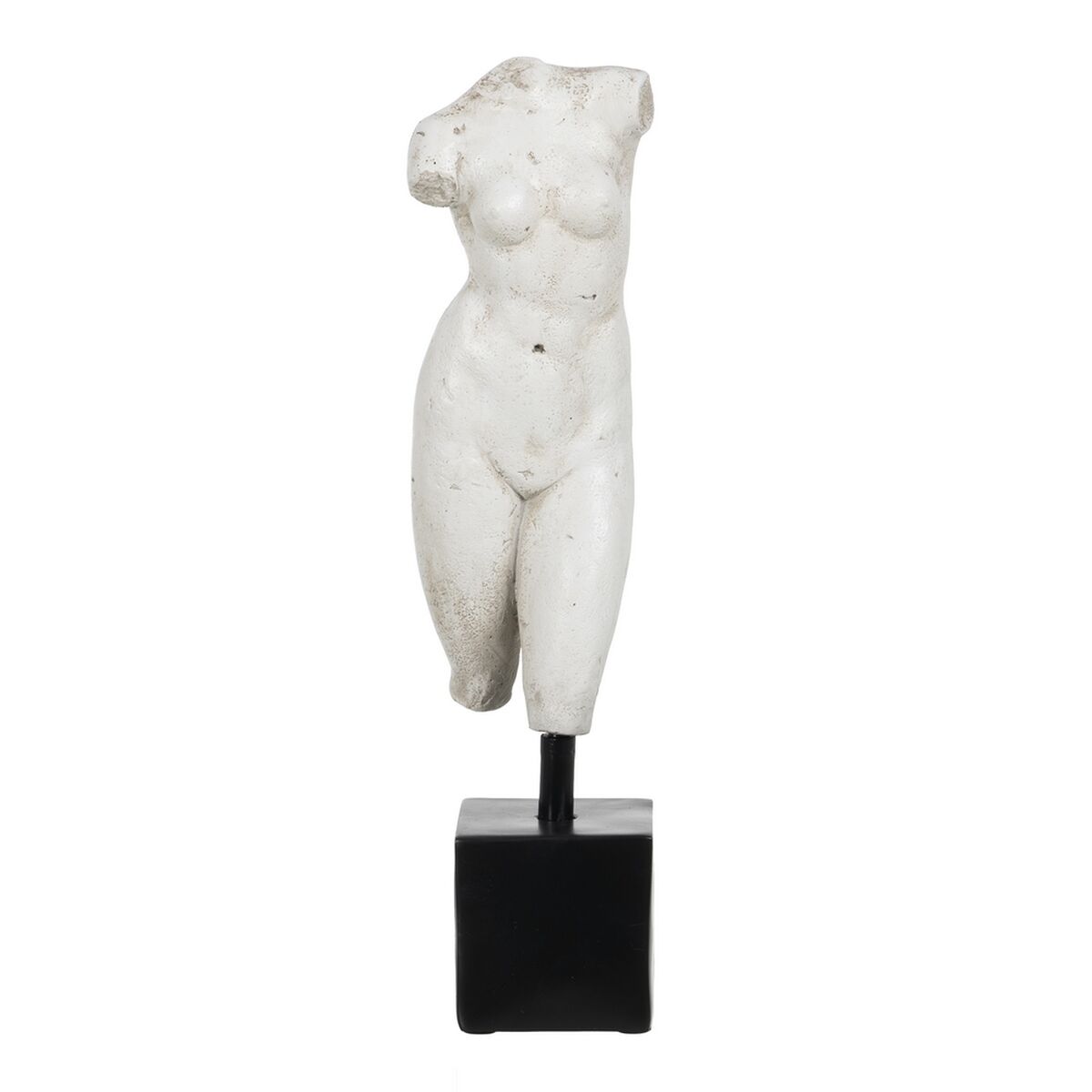 Prydnadsfigur Vit Svart Byst 14 x 11 x 43 cm