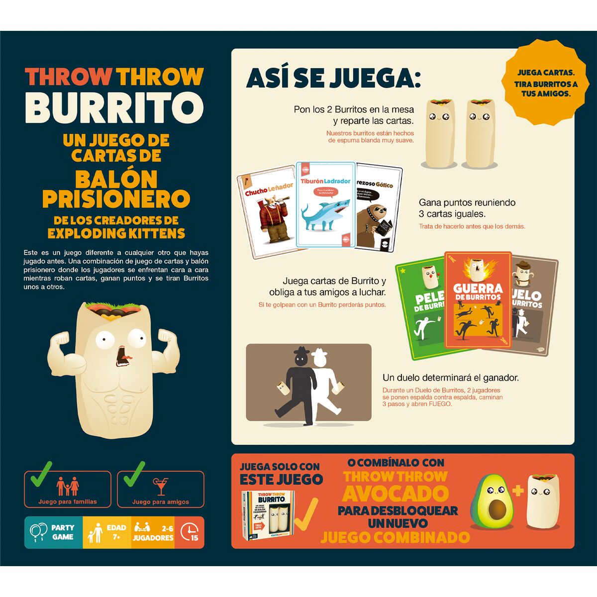 Sällskapsspel Asmodee Throw Throw Burrito (ES) - 6