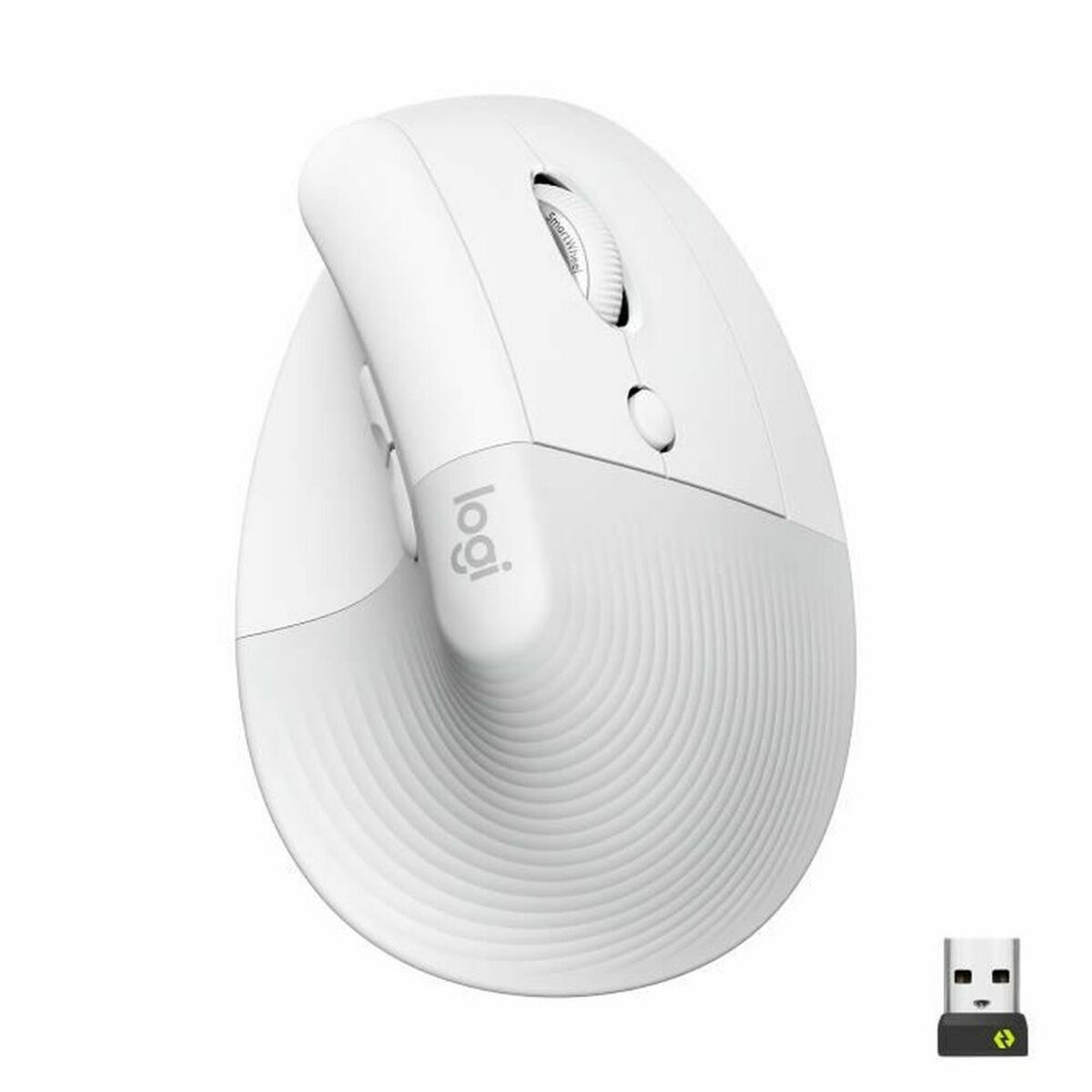 Trådlös Mus Logitech Lift Vit Ergonomiskt 4000 dpi