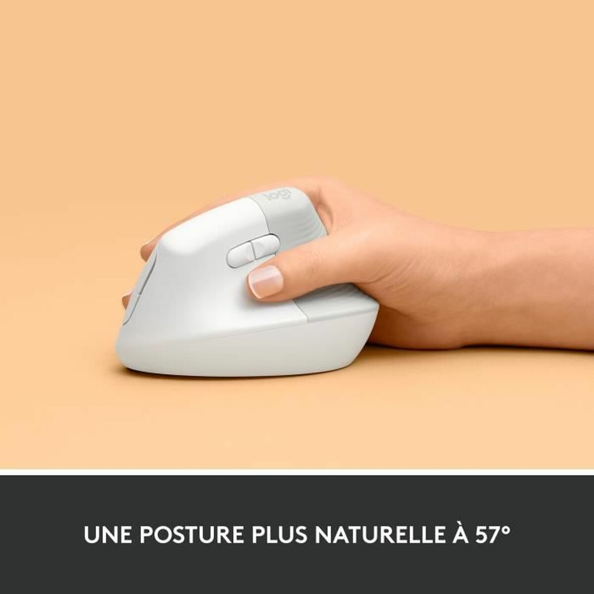 Trådlös Mus Logitech Lift Vit Ergonomiskt 4000 dpi - 2