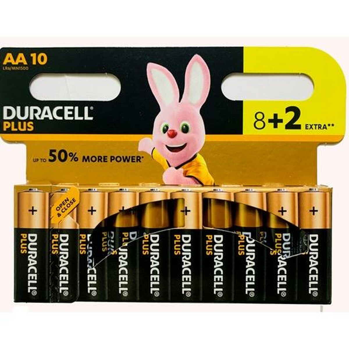 Alkaliska Batterier DURACELL Plus 1,5 V LR06 (12 antal) - 2