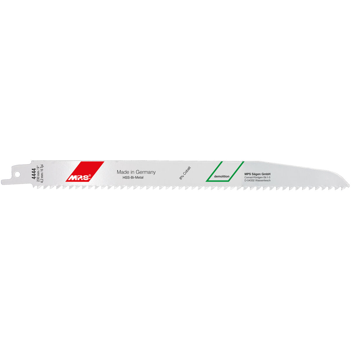 Sågblad MP.S 4444 6 tpi 230 mm Självsågande såg 5 antal