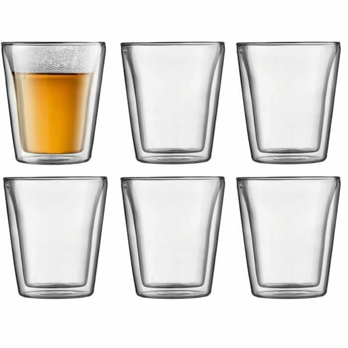 Glasset Bodum 200 ml Transparent Borosilikatglas Slät 6 Delar (6 antal)