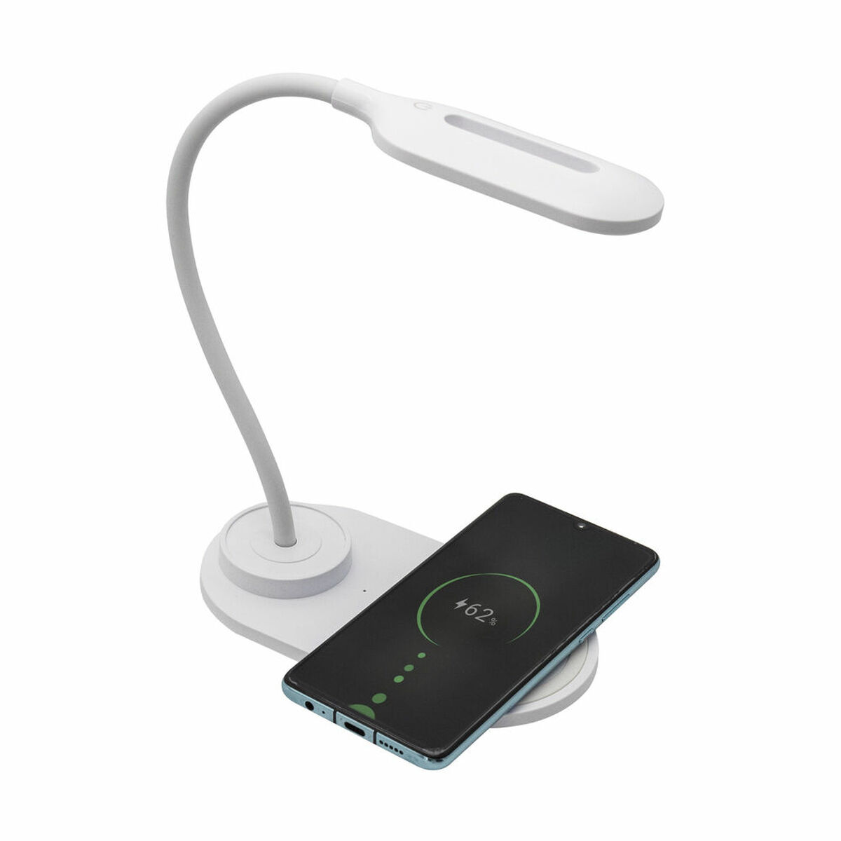 LED-lampa med trådlös laddare för smartphones Denver Electronics LQI-55 Vit 5 W - 4