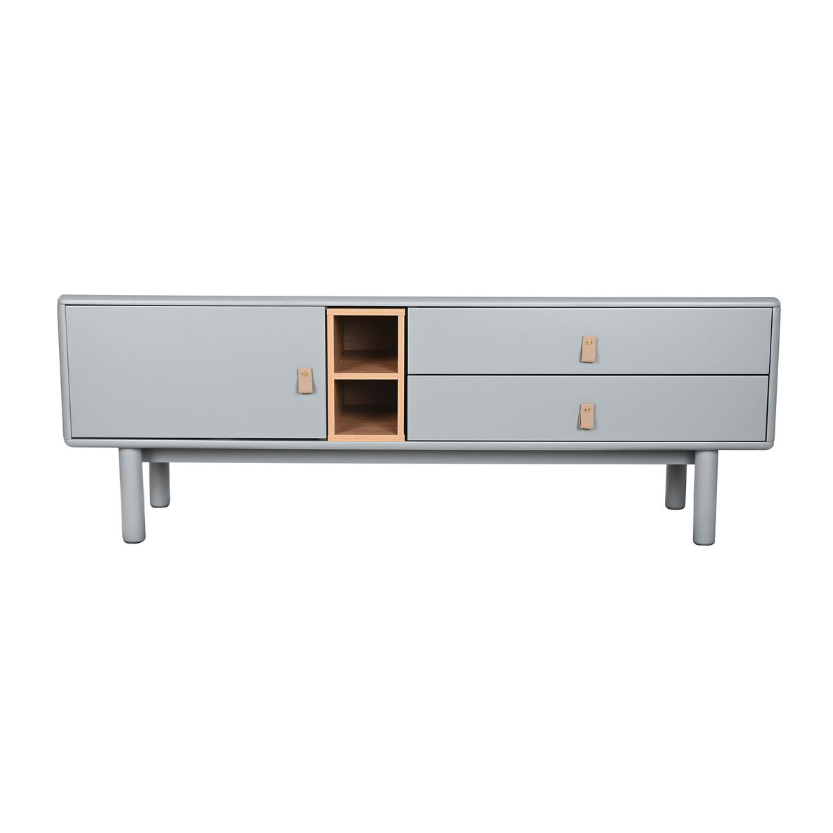 TV-möbler Home ESPRIT Blå Grå polypropen Trä MDF 140 x 40 x 55 cm - 6