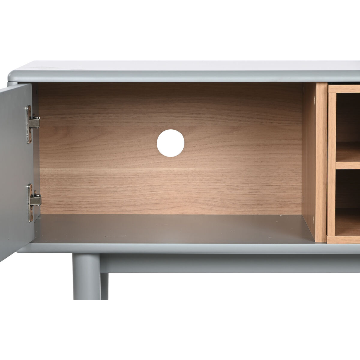 TV-möbler Home ESPRIT Blå Grå polypropen Trä MDF 140 x 40 x 55 cm - 10