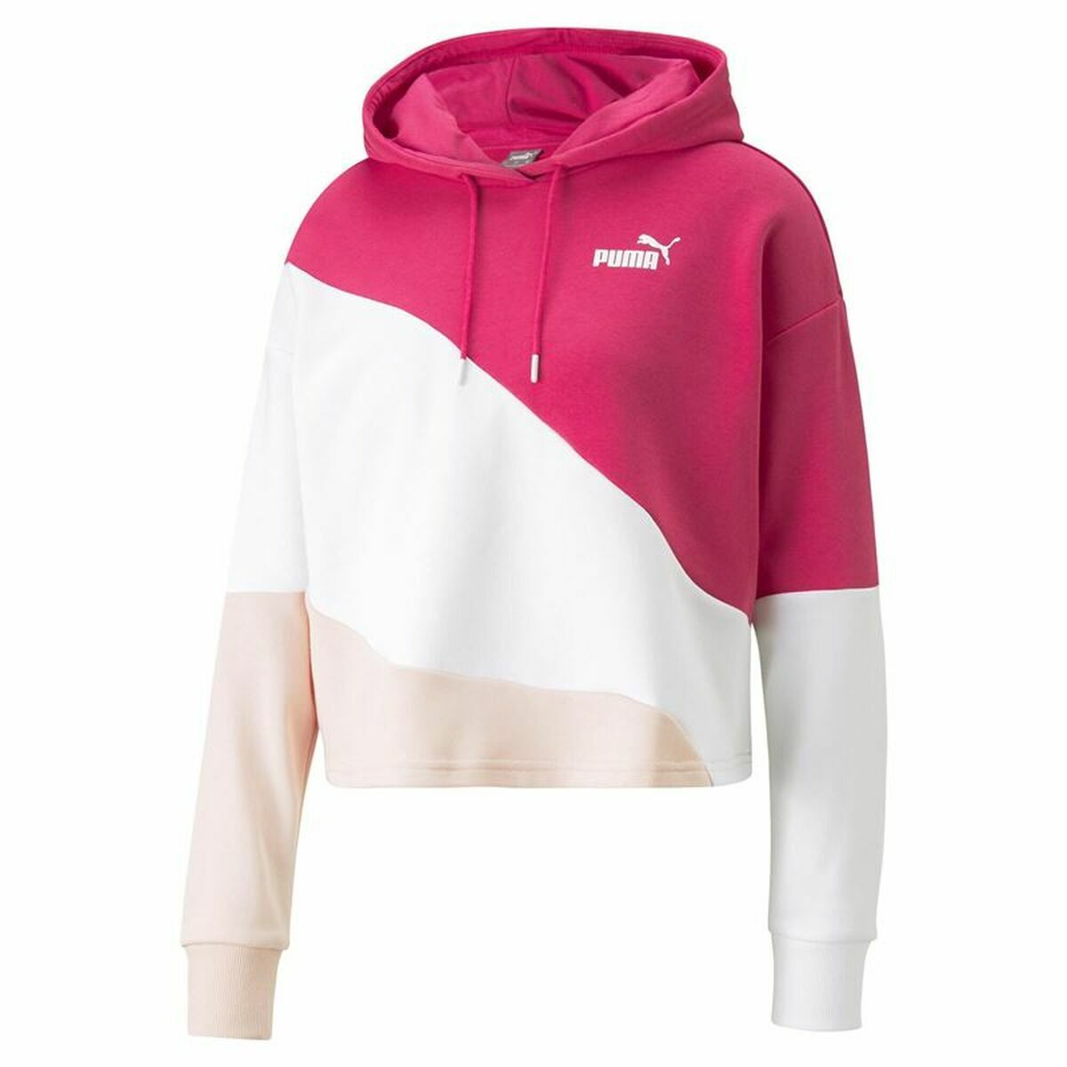 Tröja med huva Dam Puma Power Cat Rosa - 4