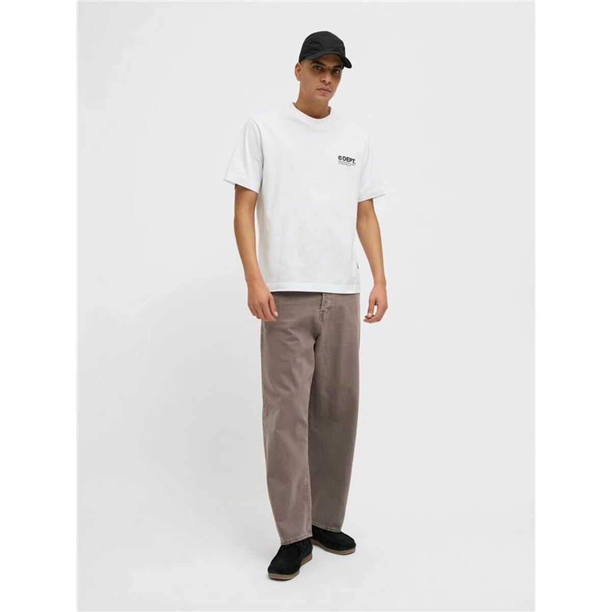 T-shirt med kortärm Herr Jack & Jones Jcodynamic Dust Ss Crew Vit - 3