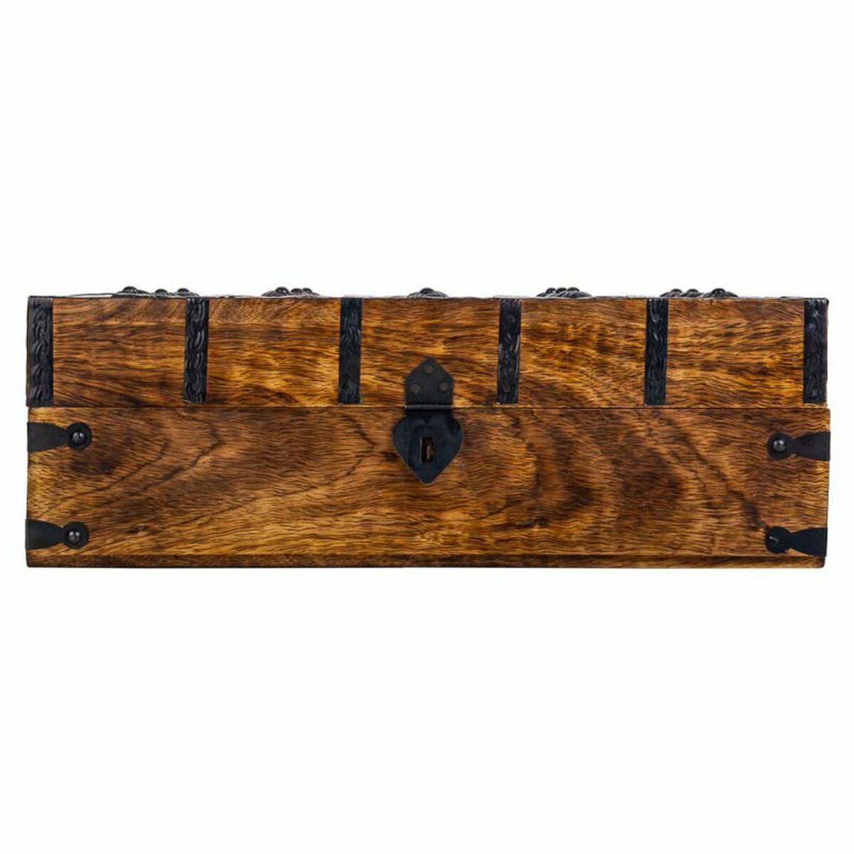 Koffert Alexandra House Living Brun Metall Mangoträ 20 x 12 x 38 cm Traditionell stil - 3