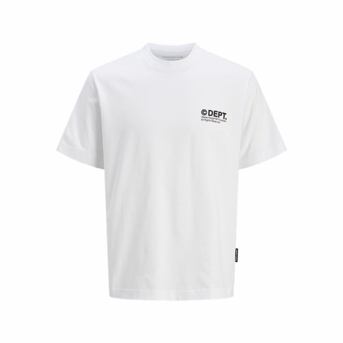 T-shirt med kortärm Herr Jack & Jones Jcodynamic Dust Ss Crew Vit