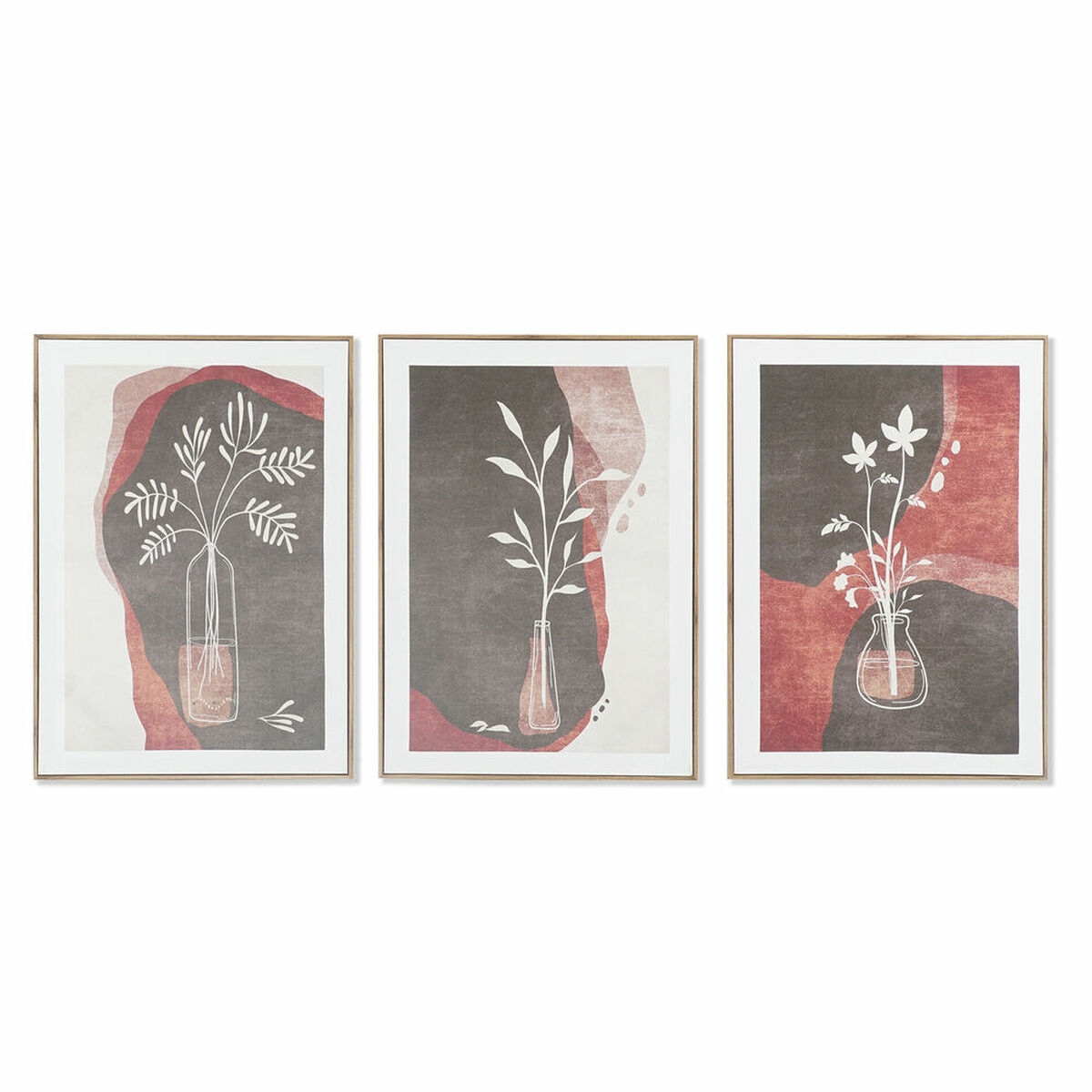 Kanvas DKD Home Decor Kanvas Trä MDF 50 x 3 x 70 cm (3 Delar)