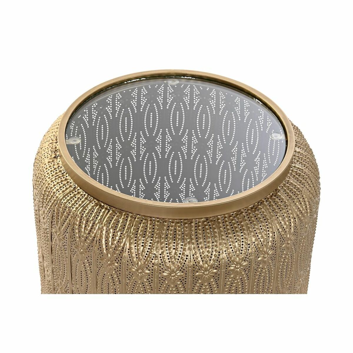 Sidobord DKD Home Decor Gyllene Metall Arab (42 x 42 x 44 cm) - 9
