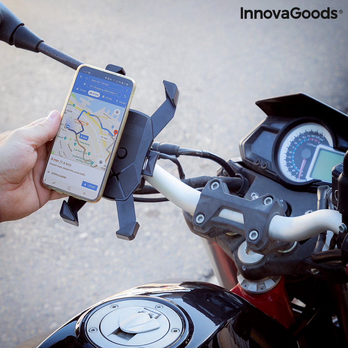 Automatisk smartphone hållare Moycle InnovaGoods