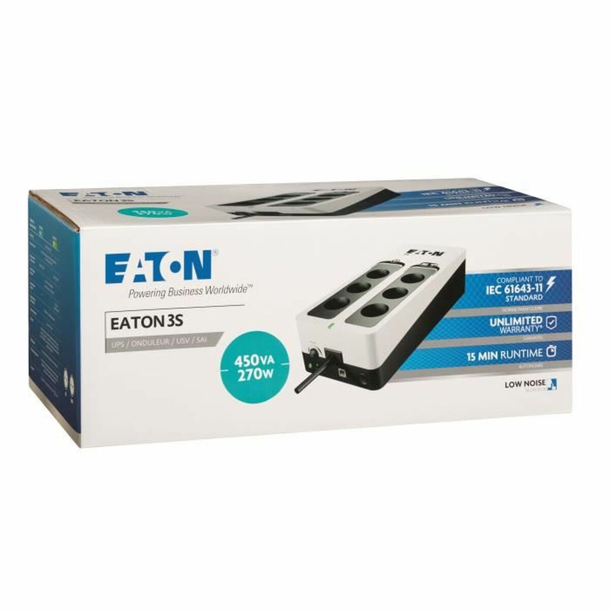System för Avbrottsfri Strömförsörjning Off-line Eaton 3S450F - 5