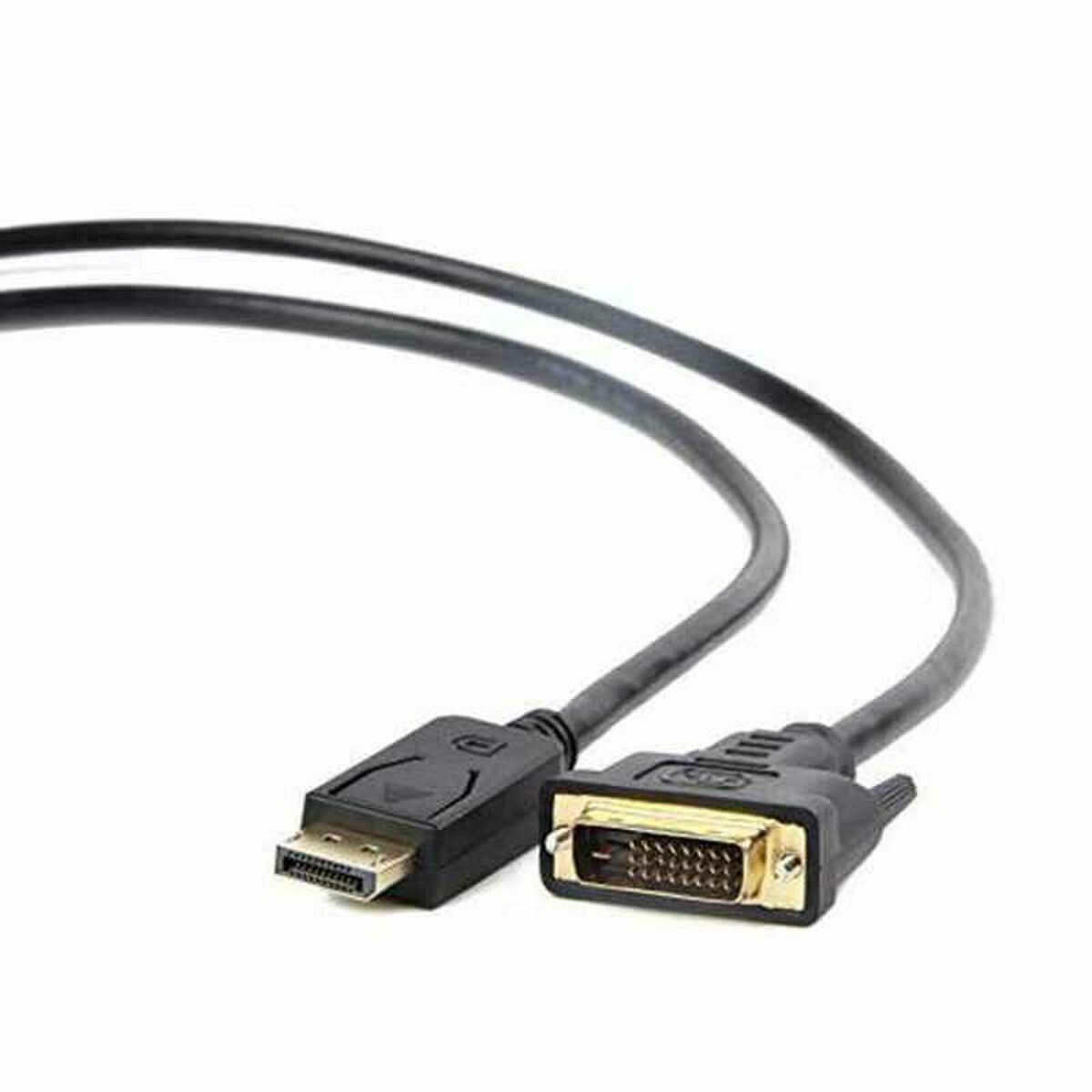 Adapter DisplayPort till DVI GEMBIRD CC-DPM-DVIM-6 1080 px 1,8 m Svart 1,8 m