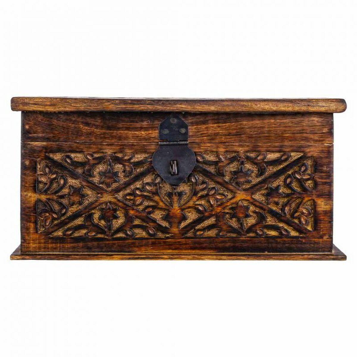 Koffert Alexandra House Living Brun Mangoträ 15 x 15 x 26 cm Traditionell stil - 3