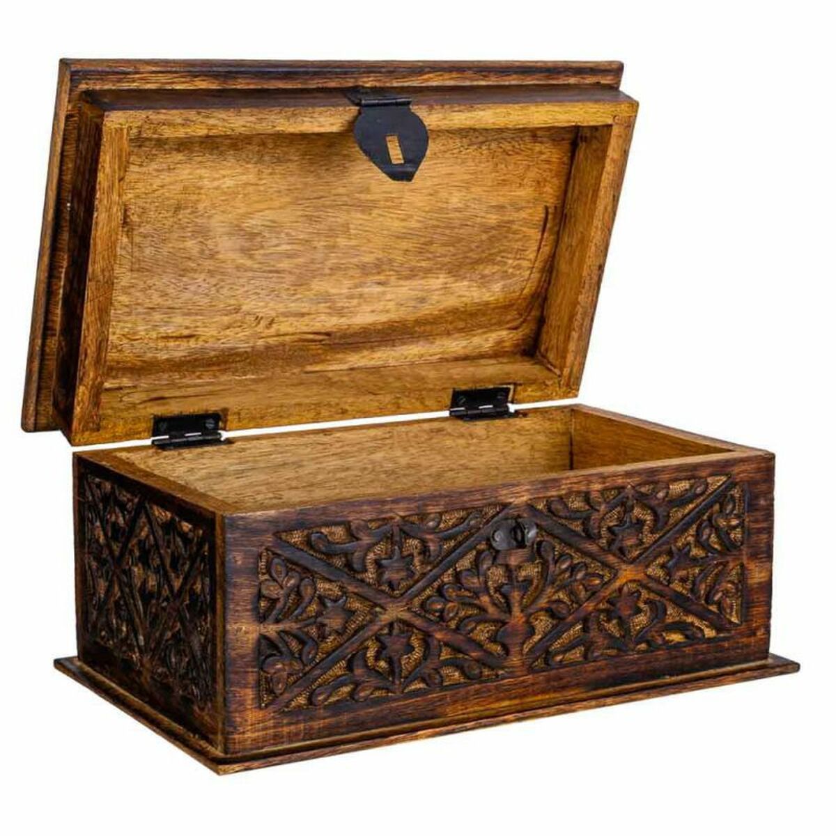 Koffert Alexandra House Living Brun Mangoträ 15 x 15 x 26 cm Traditionell stil - 4
