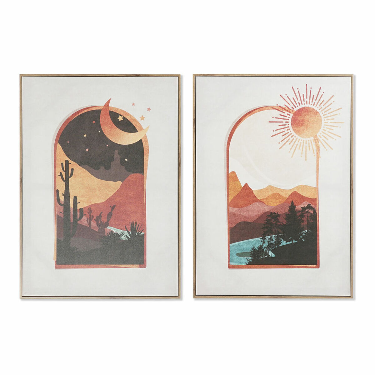 Kanvas DKD Home Decor Kanvas Trä MDF 50 x 3 x 70 cm