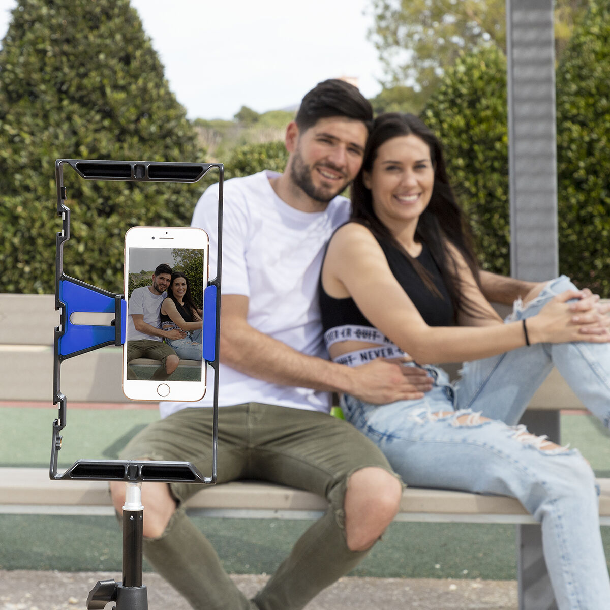 Smartphone-hållare med manuell stabilisator Stafect InnovaGoods - 19