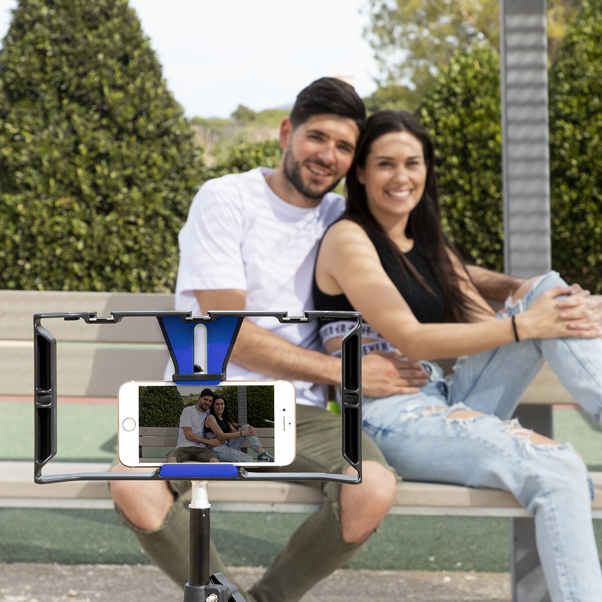 Smartphone-hållare med manuell stabilisator Stafect InnovaGoods - 20
