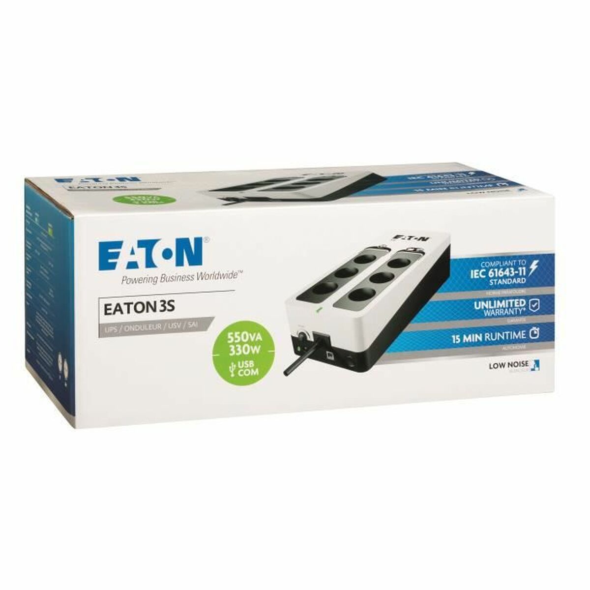 System för Avbrottsfri Strömförsörjning Off-line Eaton 3S550F - 6