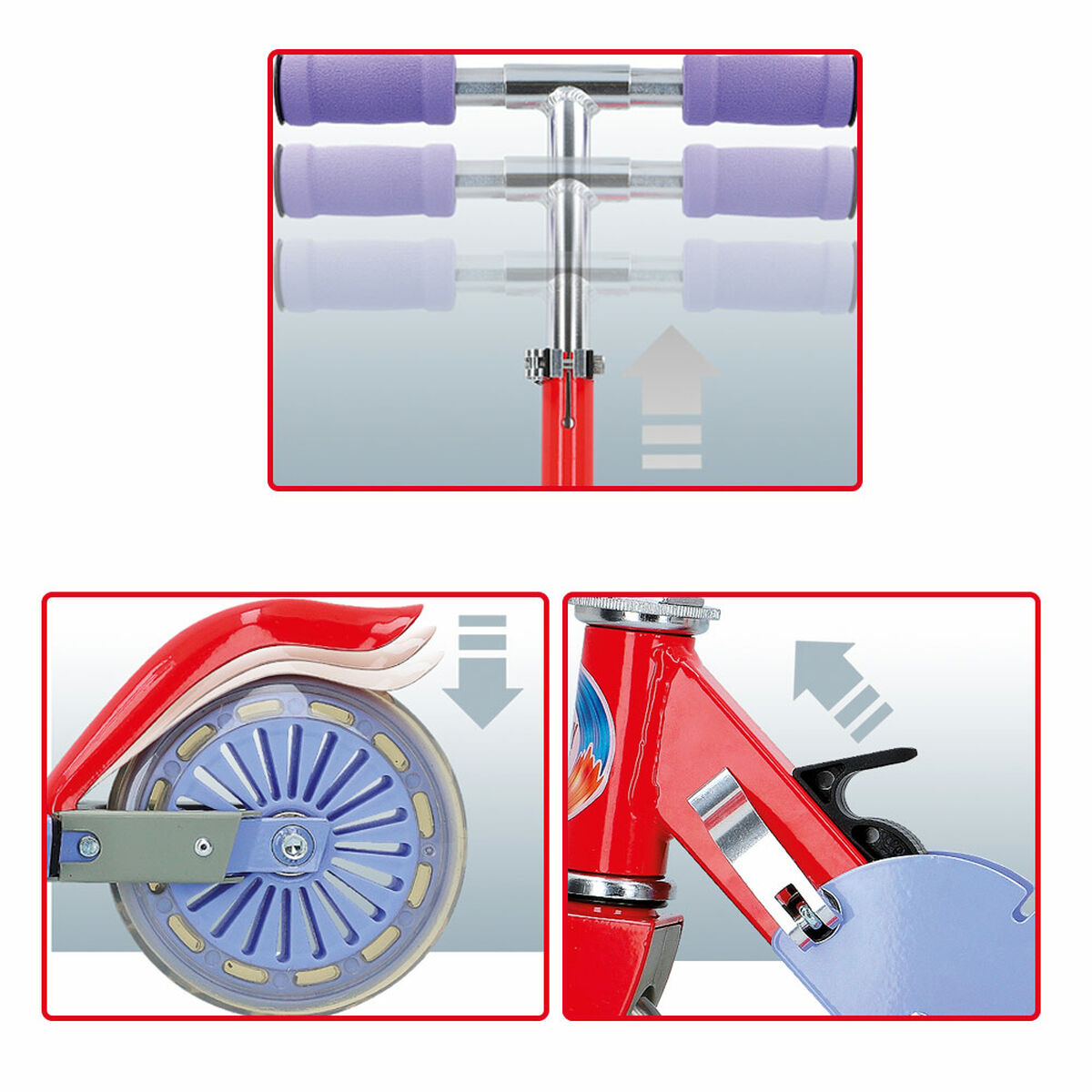 Sparkcykel Colorbaby Röd 6 antal - 3