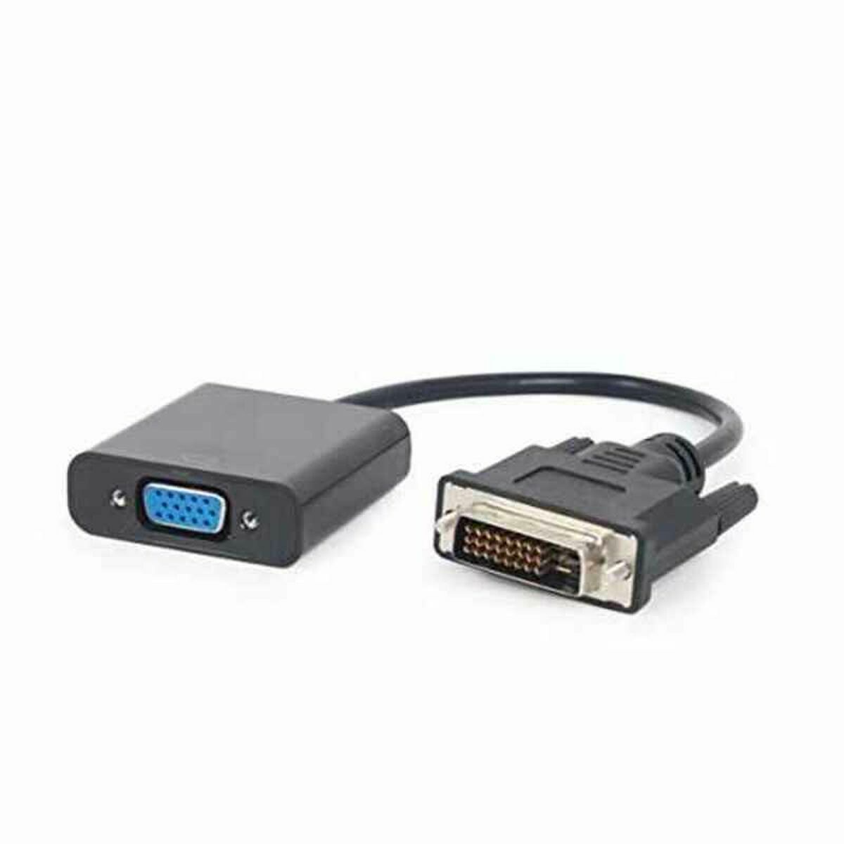 DVI till VGA Adapter GEMBIRD A-DVID-VGAF-01 Svart 20 cm