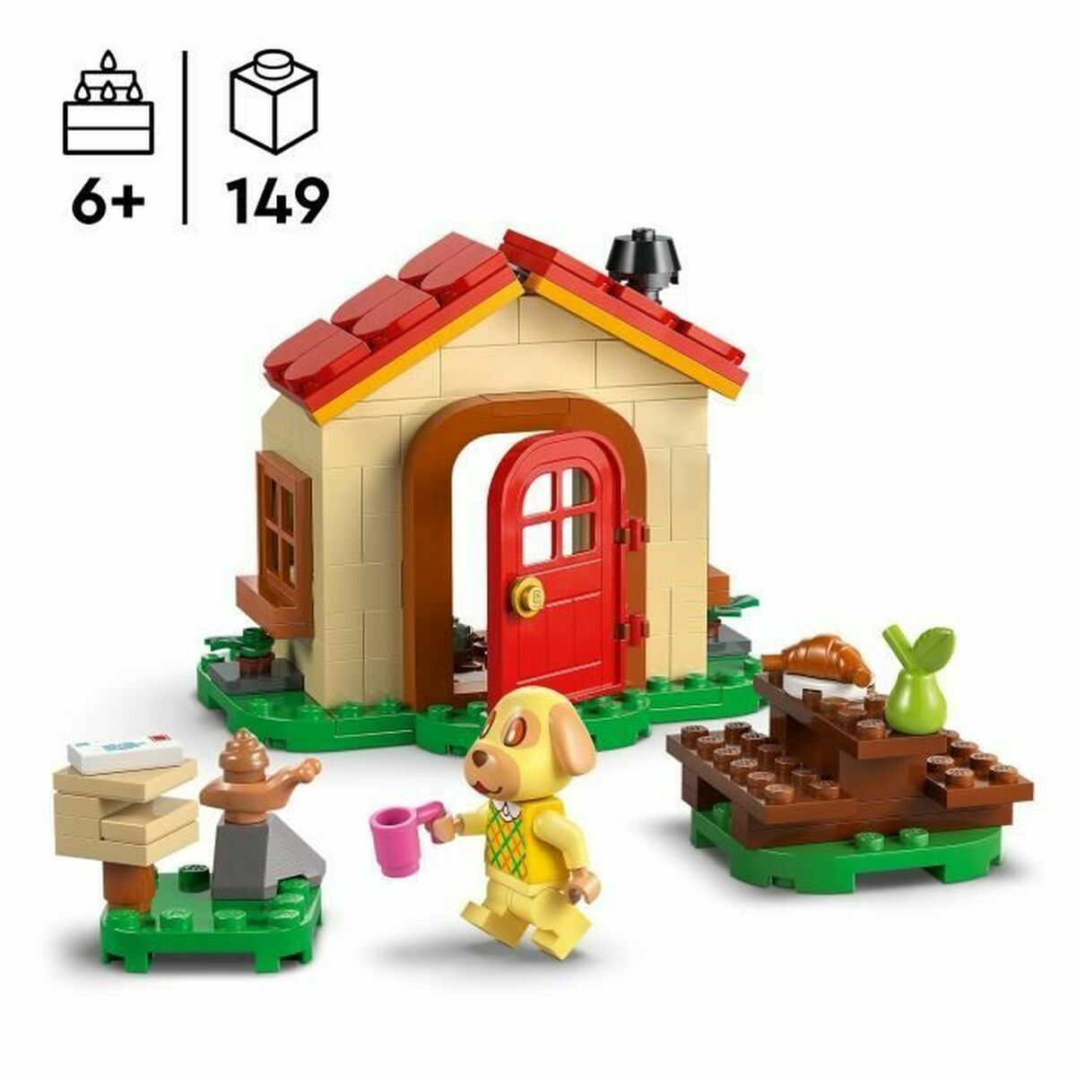 Byggsats Lego 77058 Animal Crossing Tere's cosy home 149 Delar - 2