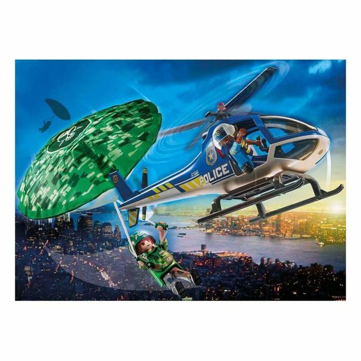 Playset  City Action Police helicopter: Parachute Chase Playmobil 70569 (19 pcs) - 8
