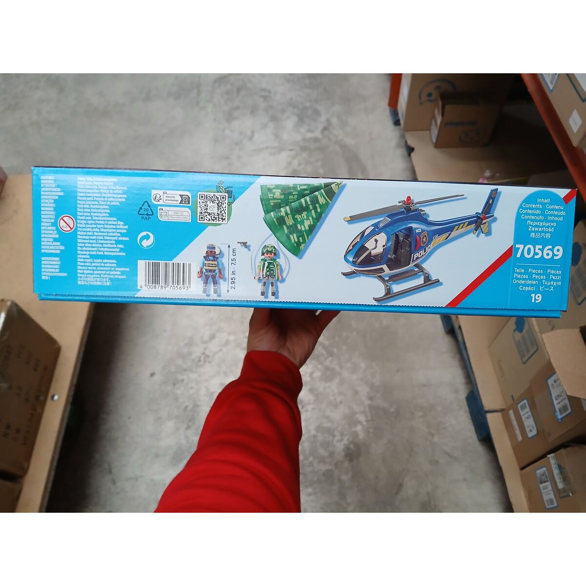 Playset  City Action Police helicopter: Parachute Chase Playmobil 70569 (19 pcs) - 9
