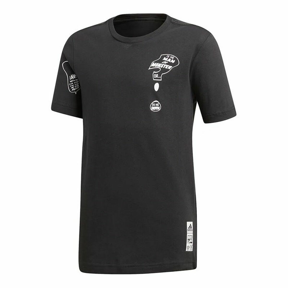 T-shirt med kortärm Barn Adidas Sportswear Hulk Graphic Svart - 6