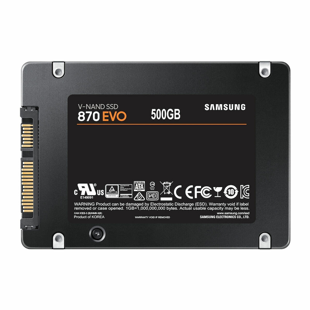 Hårddisk Samsung 870 EVO 2,5" SATA3 500 GB SSD - 3