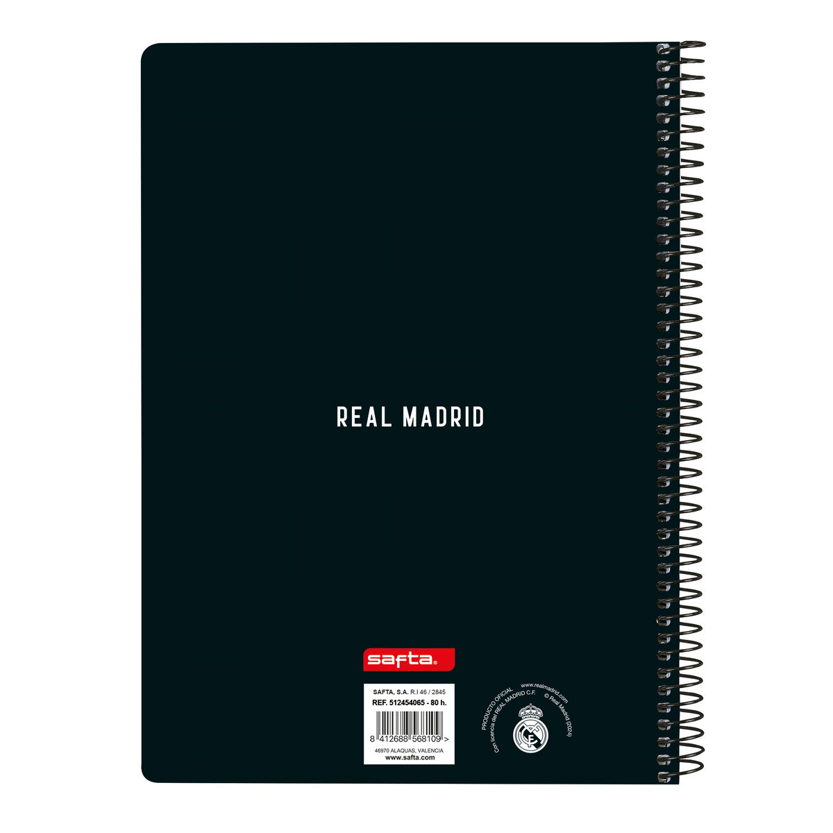 Anteckningsbok Real Madrid C.F. Vit Grå A5 80 Blad - 2