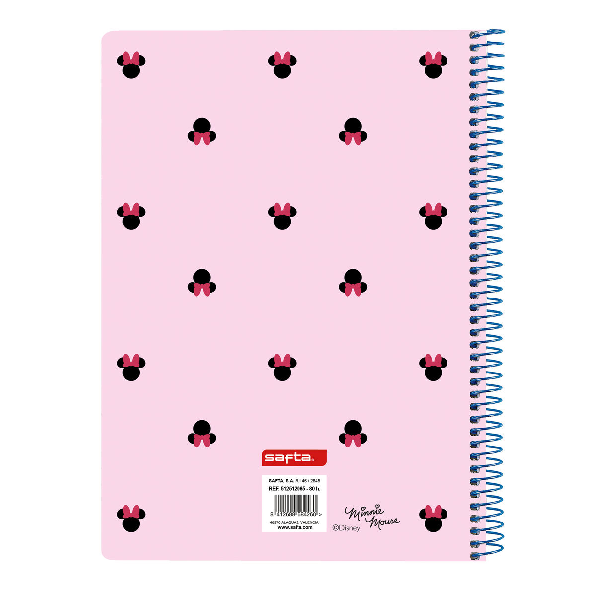 Bok med ringar Minnie Mouse Naive Rosa 80 Blad - 2