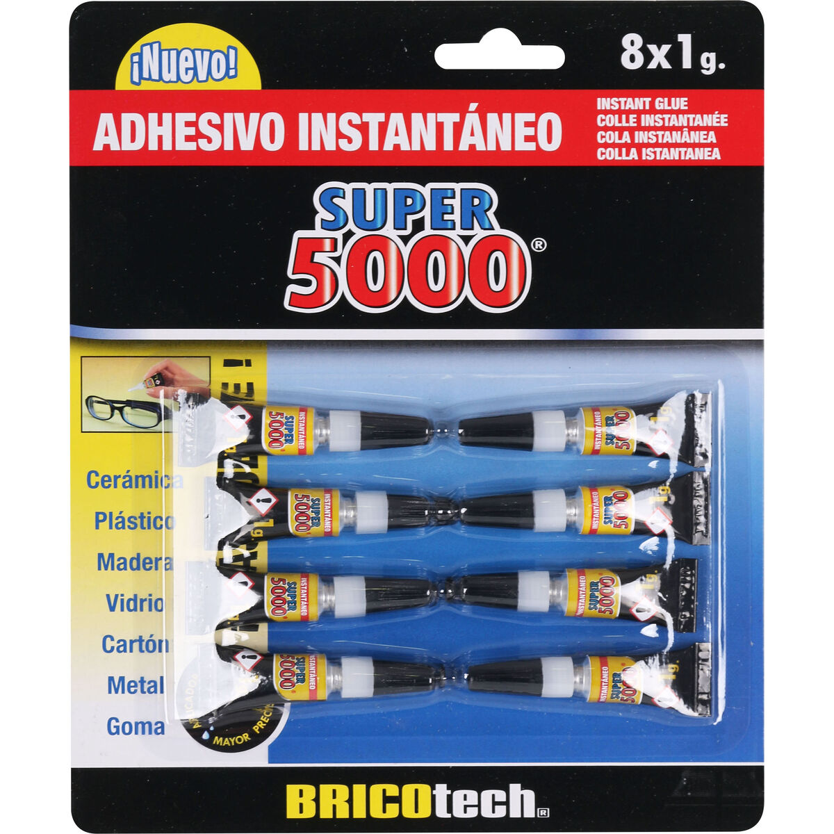 Omedelbar vidhäftning Bricotech Super 5000 1 g (36 antal) - 2