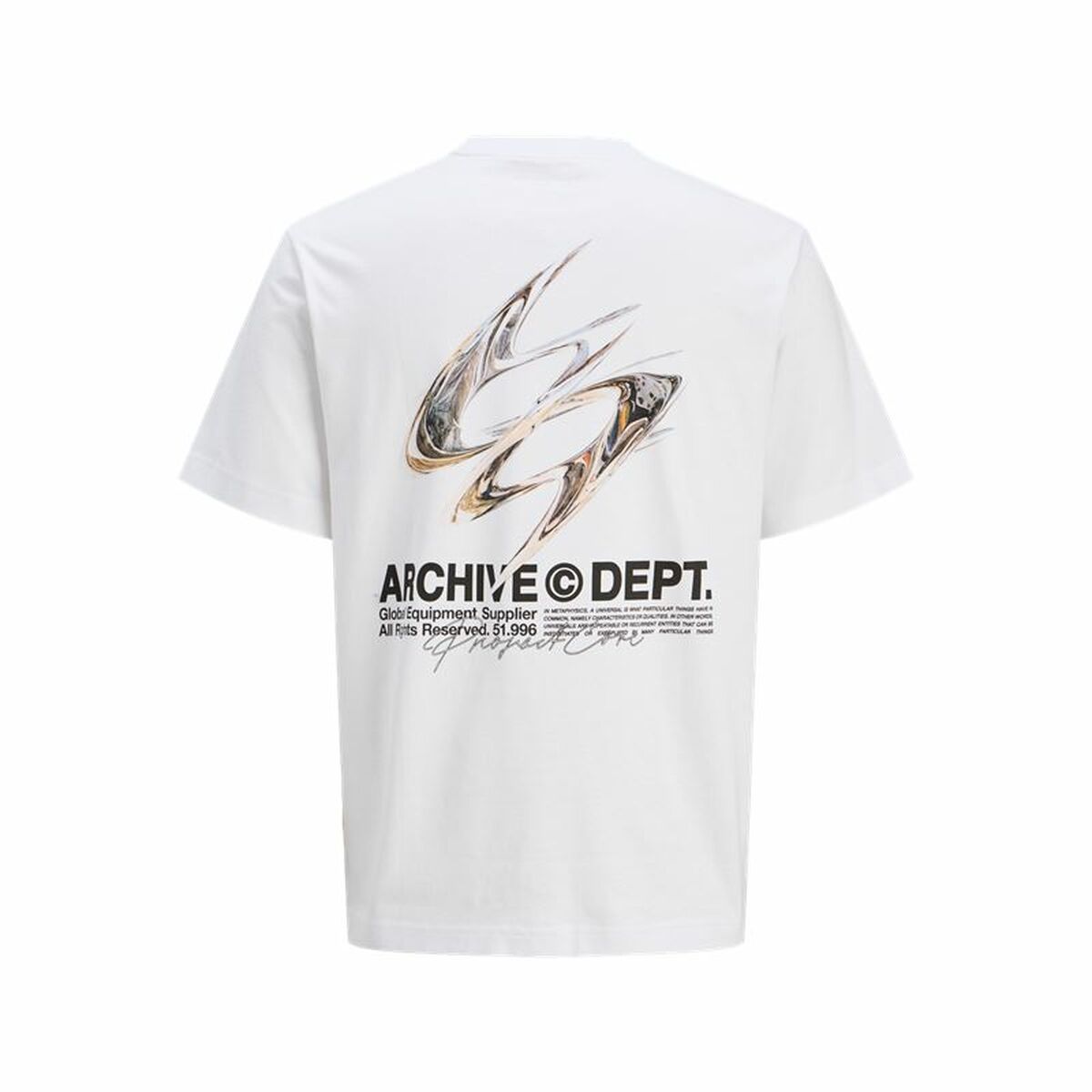 T-shirt med kortärm Herr Jack & Jones Jcodynamic Dust Ss Crew Vit - 2