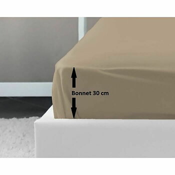 Inpassat underlakan Lovely Home Beige 160 x 200 cm