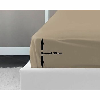 Inpassat underlakan Lovely Home Beige 160 x 200 cm