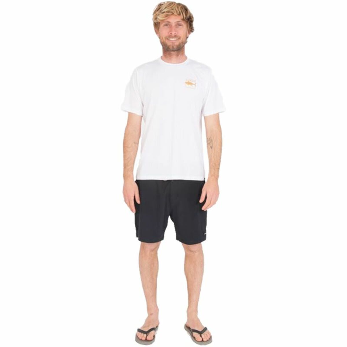 T-shirt med kortärm Herr Hurley Toro Hybrid UPF Vit - 4