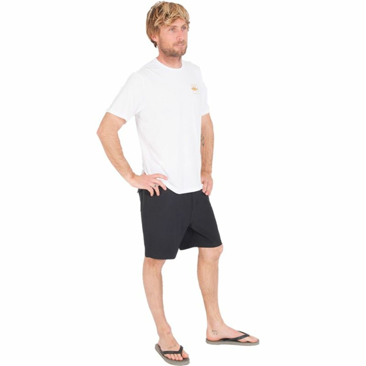 T-shirt med kortärm Herr Hurley Toro Hybrid UPF Vit - 5