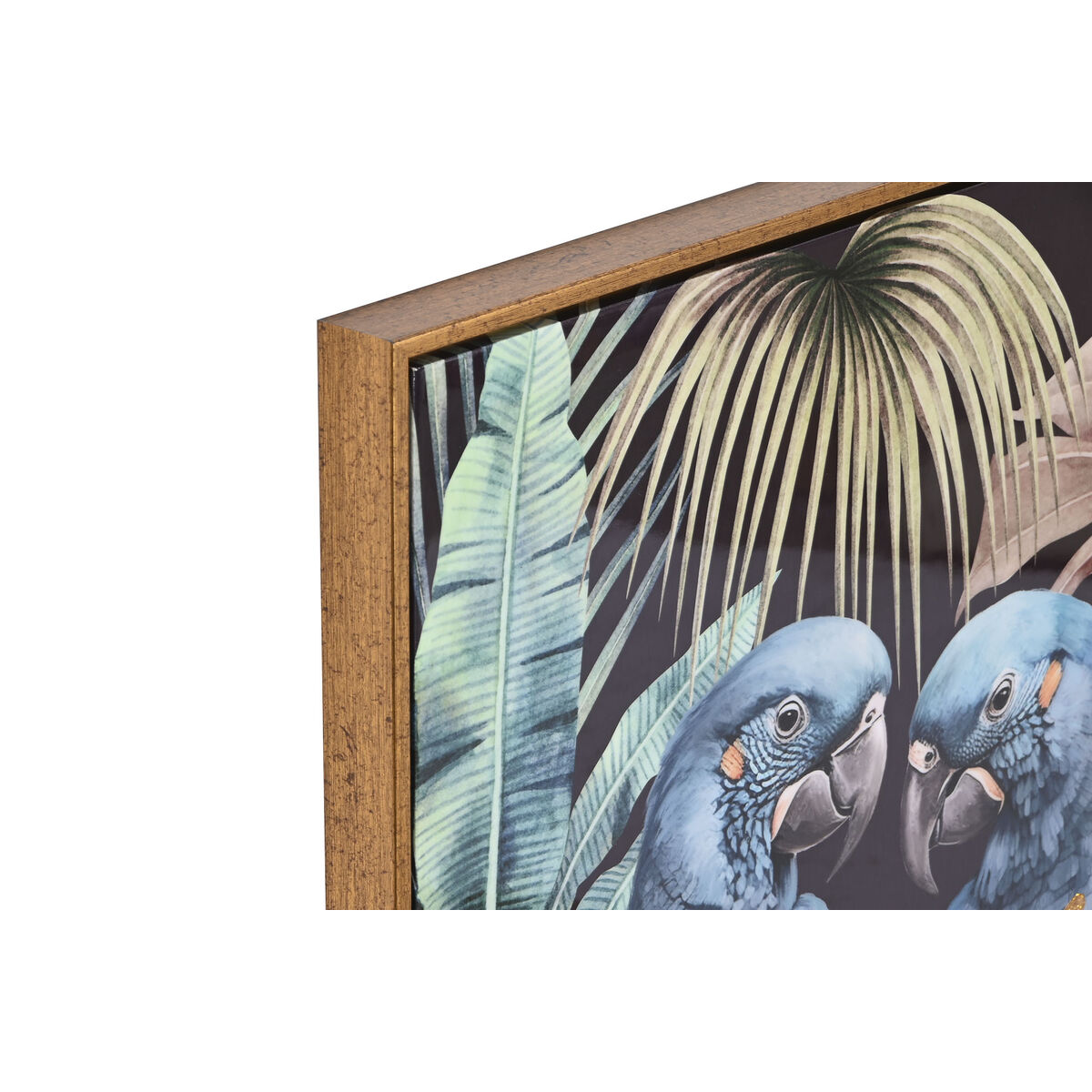 Tavla Home ESPRIT Papegoja Tropiskt Lackad 50 x 3,5 x 70 cm (2 antal) - 2