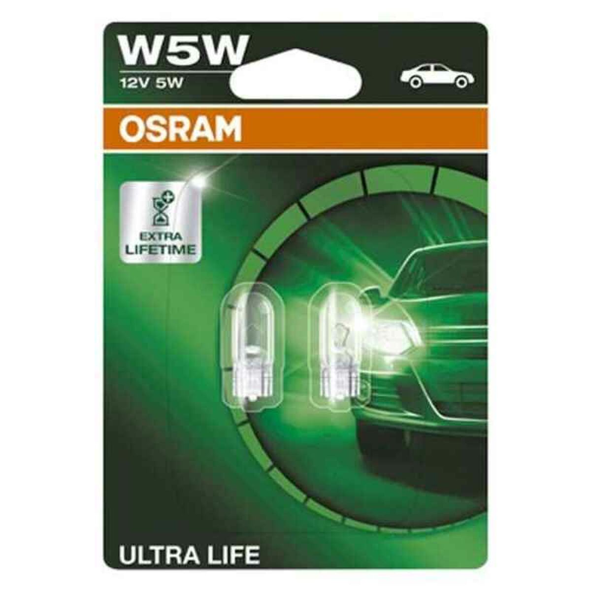 Glödlampa för bil OS2825ULT-02B Osram OS2825ULT-02B W5W 5W 12V (2 Delar) - 5