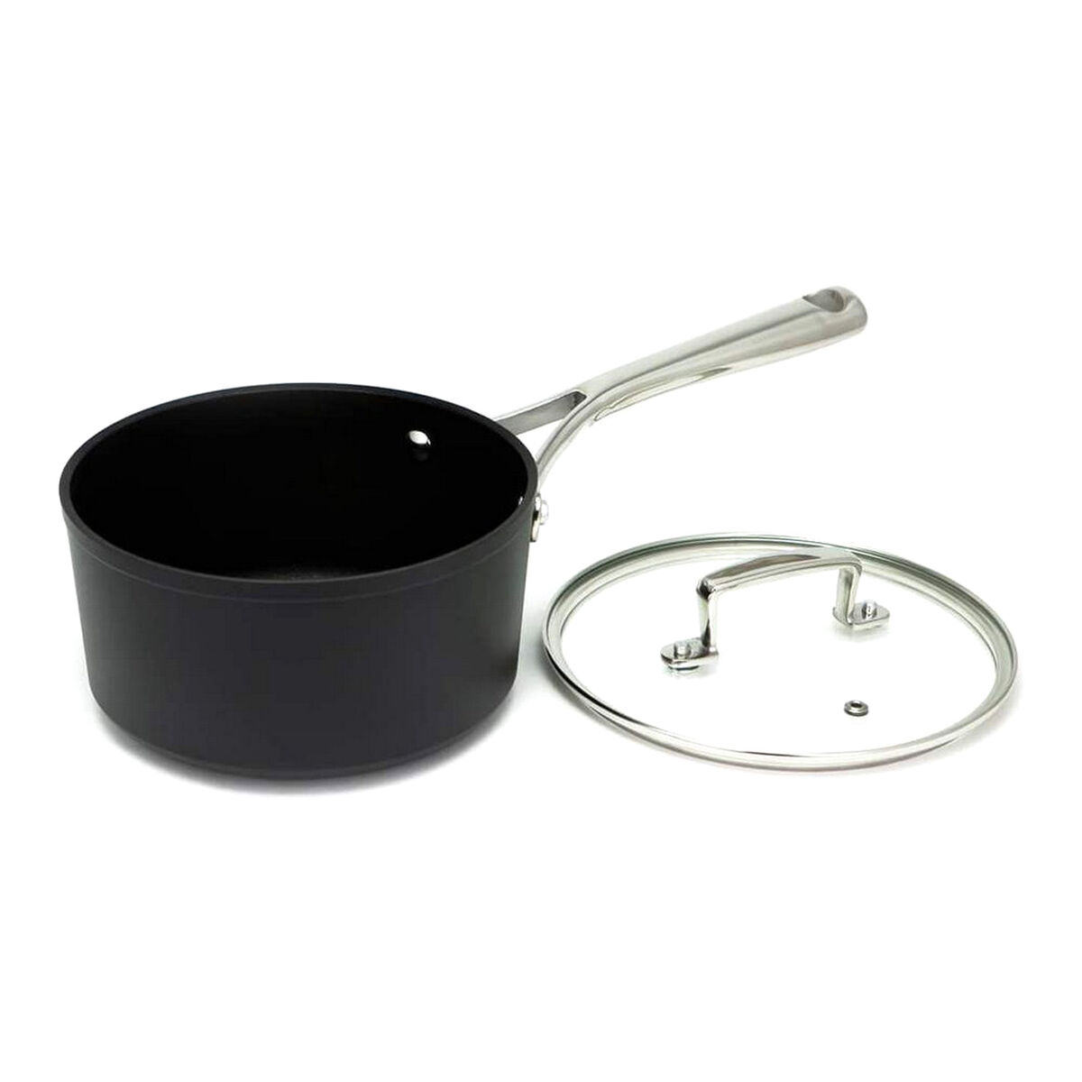 Kastrull med lock Amercook Svart Terrakota n Rostfritt stål Aluminium Ugn (Ø 18 cm) - 18